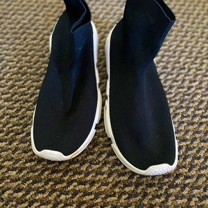 Sock-styled high top sneaker